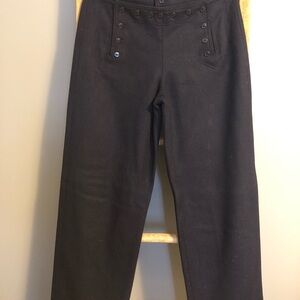 Abercrombie & Fitch Navy Wide Leg Pants
